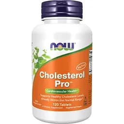 Добавка Now Foods Cholesterol Pro для підтримки серцево-судинної системи 120 таблеток