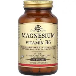 Магній і Вітамін В6 Solgar 250 таблеток 