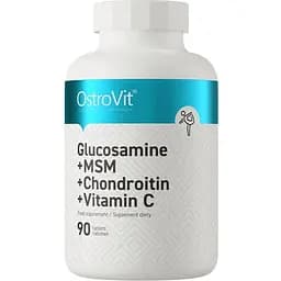 Хондропротектор OstroVit Glucosamine+MSM+Chondroitin+Vitamin C 90 таблеток