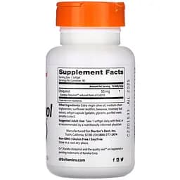 Коензим Doctor's Best Ubiquinol 50 мг 90 капсул (DRB-00178) - мініатюра 2
