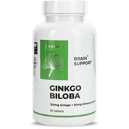 Экстракт гинкго билоба и женьшеня корейского Progress Nutrition Ginkgo Biloba + Ginseng Extracts, 90 таблеток для поддержания памяти и концентрации внимания