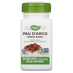 Натуральна добавка Nature's Way Pau D'Arco, 100 вегакапсул - мініатюра 1