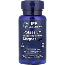 Дієтична добавка Life Extension Potassium with Extend-Release Magnesium 60 вегетаріанських капсул