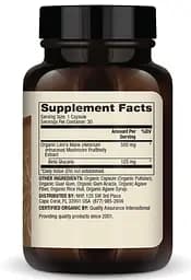 Органічний екстракт їжовіка Dr. Mercola Organic Lion's Mane Mushroom Extract 30 капсул - мініатюра 2