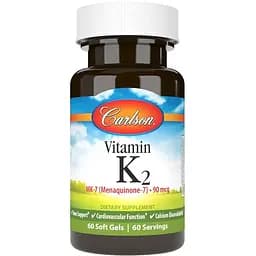 Витамины и минералы Carlson Labs Vitamin K2 MK-7 90 мкг 60 капсул