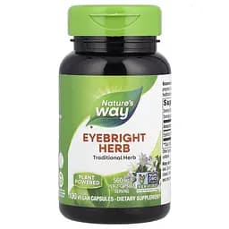 Очанка Nature's Way Eyebright Herb, 100 капсул для підтримки очей та зору