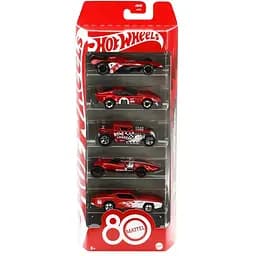 Набір Hot Wheels 80 років драйву Mattel базовий 5 машинок (JGK08)