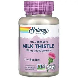 Екстракт насіння розторопші Solaray Milk Thistle Seed Extract 175 мг 120 веганських капсул - мініатюра 1