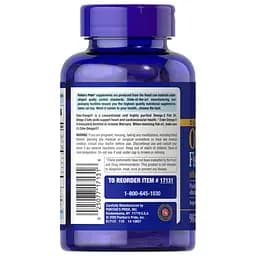 Жирні кислоти Puritan's Pride Omega-3 Fish Oil 1200 mg Double Strength, 90 капсул - мініатюра 3
