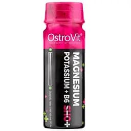 Вітаміни та мінерали OstroVit Magnesium-Potassium + B6 Shot 80 мл Виноград-лимон-лайм