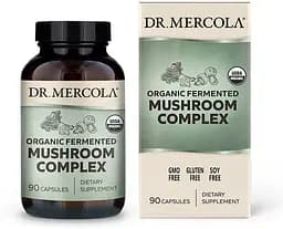 Натуральна добавка Dr. Mercola Fermented Mushroom Complex, 90 капсул