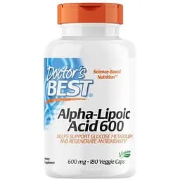 Натуральна добавка Doctor's Best Alpha-Lipoic Acid 600 mg 180 вегакапсул