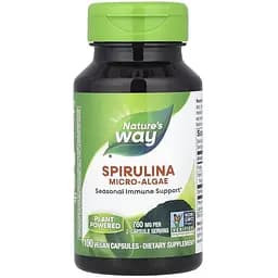 Спіруліна Nature's Way Spirulina Micro-Algae 100 вегакапсул
