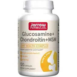 Препарат для суглобів і зв'язок Jarrow Formulas Glucosamine + Chondroitin + MSM, 120 капсул - мініатюра 1