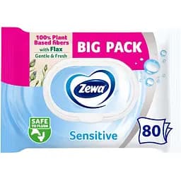 Вологий туалетний папір Zewa Sensitive 80 шт.