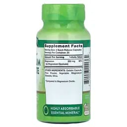 Магній гліцинат Nature's Truth Magnesium Glycinate хелатний 60 капсул швидкого вивільнення - мініатюра 2