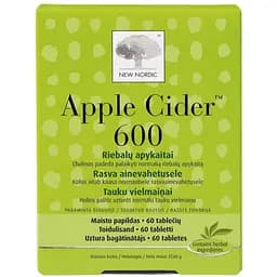 Засіб для схуднення New Nordic Apple Cider 600 покращення обміну речовин 60 таблеток
