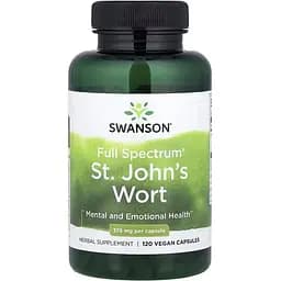 Звіробій продірявлений Swanson St. John's Wort 375 mg 120 вегакапсул