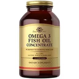 Жирные кислоты Solgar Omega 3 Fish Oil Concentrate 120 капсул