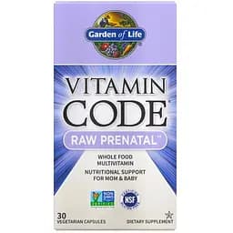 Вітаміни для вагітних Garden of Life RAW Prenatal Vitamin Code 30 капсул (GOL11589)