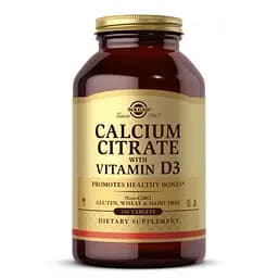 Вітаміни та мінерали Solgar Calcium Citrate with Vitamin D3, 240 таблеток - мініатюра 1