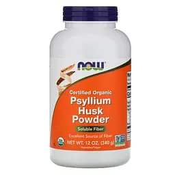 Подорожник органічний Now Foods Psyllium Husks порошок 340 г