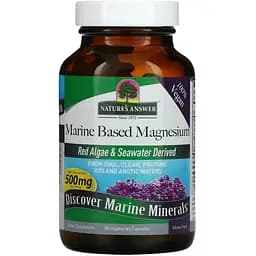 Магній Nature's Answer Marine Based Magnesium 500 мг 90 вегетаріанських капсул