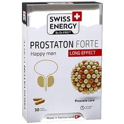 Підтримка простати Swiss Energy Prostaton Forte 30 веганських капсул