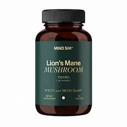 Гриб левова грива Mind Shi Lion's Mane Mushroom 1000 mg, 60 вегакапсул - Термін 10.26 - мініатюра 1