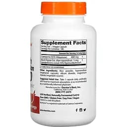 Коензим Q10 з біоперином Doctor's Best High Absorption CoQ10 with BioPerine 400 мг 180 вегетаріанських капсул - мініатюра 2