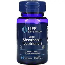 Витамин Е Супер абсорбирующие Токотриенолы Life Extension Super Absorbable Tocotrienols 60 капсул