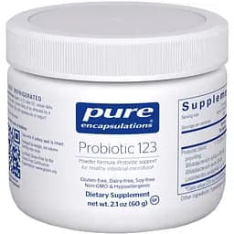 Пробіотик для дітей Pure Encapsulations Probiotic 123, 60 г