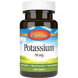 Вітаміни та мінерали Carlson Labs Potassim 100 таблеток
