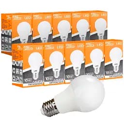 Набір світлодіодних ламп Evro Lights 10 Вт 4200 К A-10-4200-27 Е 27, 10 шт. (58945)