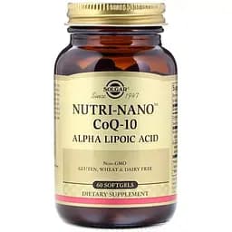 Коензим і альфа-ліпоєва кислота Solgar Nutri-Nano 60 капсул