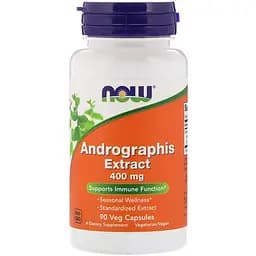 Экстракт андрографиса Now Foods Andrographis Extract 400 мг 90 капсул