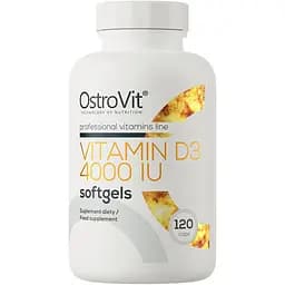 Вітаміни та мінерали OstroVit Vitamin D3 4000 IU 120 капсул