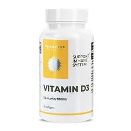 Вітаміни та мінерали Progress Nutrition Vitamin D3 2000 IU, 90 капсул