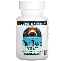 Экстракт сосновой коры Пикногенол Source Naturals Pine Bark Extract 150 мг 60 таблеток