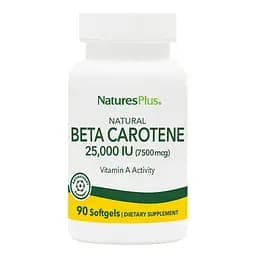 Вітаміни та мінерали NaturesPlus Beta Carotene 25000 IU 90 капсул