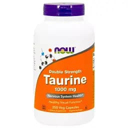 Таурин Now Foods Taurine 1000 мг 250 вегетаріанських капсул