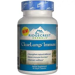 Комплекс для підтримки легенів RidgeCrest Herbals Clear Lungs Immune 60 гелевих капсул