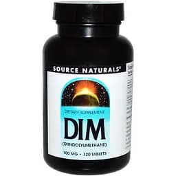 Натуральна добавка Source Naturals DIM дііндолілметан 100 мг 120 таблеток
