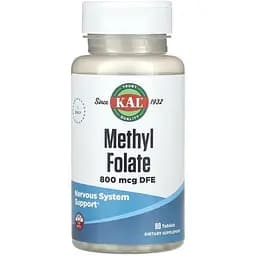 Фолиевая кислота KAL Methyl Folate 800 mcg 90 таблеток