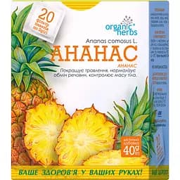 Фіточай ФітоБіоТехнології Ананас 20 пакетиків х 2 г