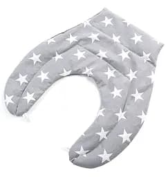 Грелка-компресс без воротника Ideia Звезды, с зерном пшеницы, 46x44x24 см, серый (8-30290)