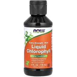 Жидкий хлорофилл со вкусом NOW Chlorophyll Liquid, 118 мл - Мята