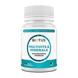 Мультивитамины и минералы, Multivits & Minerals, Biotus, 30 капсул (BIO-533204)