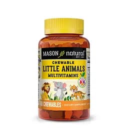 Вітаміни та мінерали Mason Natural Little Animals Multivitamins Chewable 60 жувальних таблеток