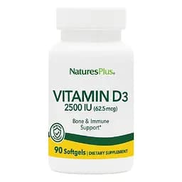 Вітамін D3 Nature's Plus 2500 МО 90 гелевих капсул